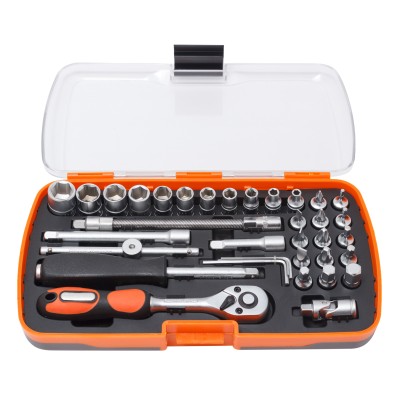 1/4" Набір інструментів 35 предметів (4-14мм) Partner PA-6035