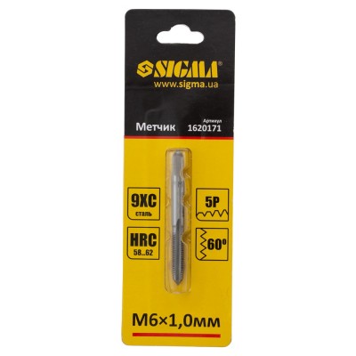 Мітчик М6×1.0мм SIGMA 1620171
