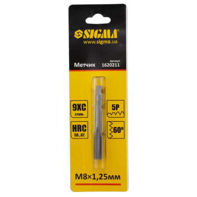 Мітчик М8×1.25мм SIGMA 1620211