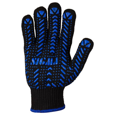 Перчатки трикотажные с ПВХ точкой р10 Актив черные SIGMA 9442471