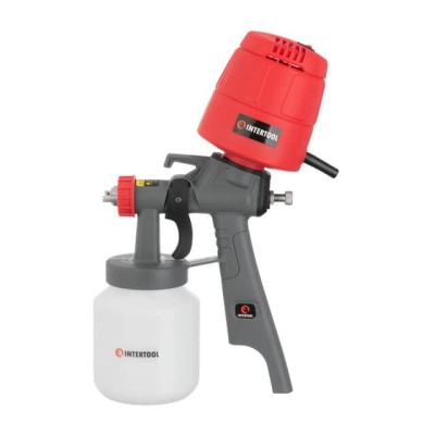 Краскопульт електричний HVLP 450 Вт, форсунка 1.5 мм, бачок 1л, 0.14-0.35 Бар, 100-200 мл/хв Intertool DT-5045
