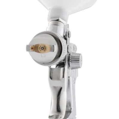 Краскопульт пневматический HVLP, форсунка 1.3мм., верхний пластиковый бачок 600мл, 3бар Intertool PT-0106