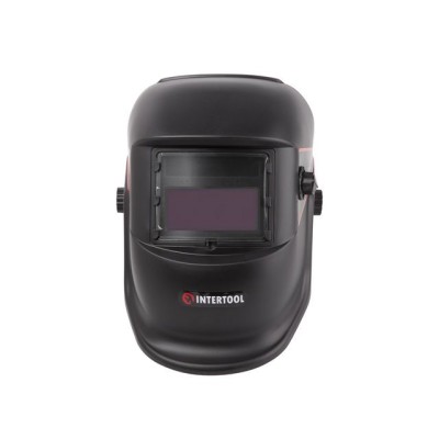 Маска сварщика "Хамелеон" плав. регулировка, класс светофильтра 1/2/1/2, 2 сенсора, DIN9-13, 1/25000с, см.окно 93х43 мм, РР Intertool SP-0062