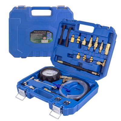 Набор для измерения давления в топливных системах 20 предметов(0-10bar), в кейсе ROCKFORCE RF-919G1A