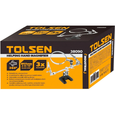 Подставка-держатель для пайки с лупой Tolsen 38090
