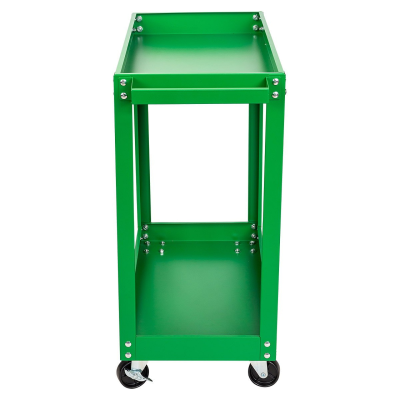 Тележка инструментальная 2-х полочная с навесным лотком и держателем отверток(350х770х820мм, размеры полок-60х350х700мм) ROCKFORCE RF-1141342