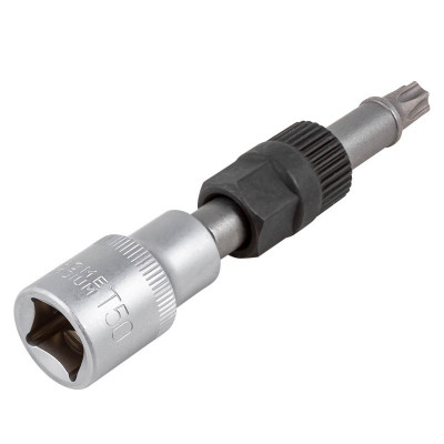 Приспособление для снятия муфты генератора с битой вставкой Т50 1/2" , в блистере Forsage F-678