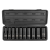 Набір головок ударних глибоких 1/2", 6гр., 10 предметів (10,12-15,17,19,21,22,24), в металевому кейсі Forsage F-4107-5MPB