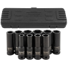 Набір головок ударних глибоких 1/2", 6гр., 10 предметів (10,12-15,17,19,21,22,24), в металевому кейсі Forsage F-4107-5MPB