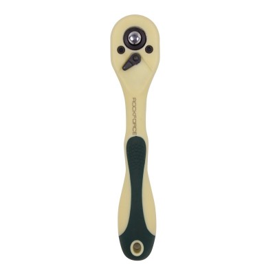 Тріскачка реверсивна, двокомпонентна рукоятка 1/4''(L-145мм, 72зуб) ROCKFORCE RF-802272