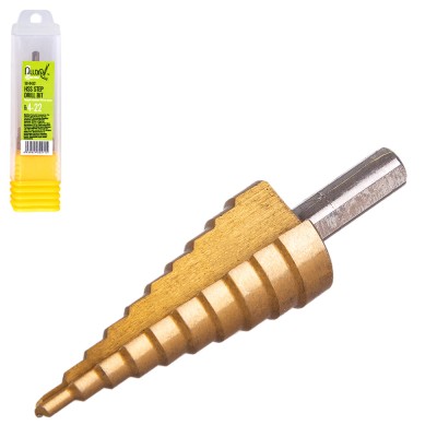 Alloid. Свердло ступінчасте по металу HSS, 4-22мм SD-0422