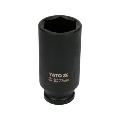 Головка торцевая ударная шестигранная YATO 1/2" М27 х 78 мм YT-1047