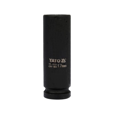 Головка торцевая ударная шестигранная YATO 1/2" М17 х 78 мм YT-1037