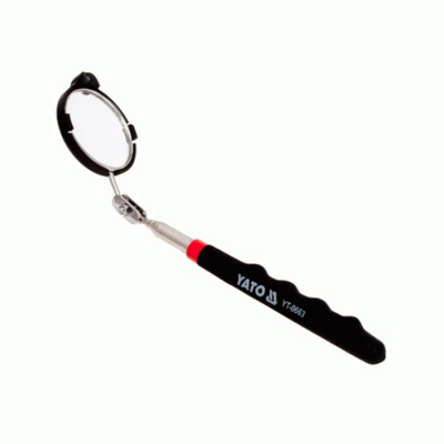 Дзеркало інспекційне з підсвічуванням YATO 54 мм на телескопічній ручці 265-920 мм YT-0663