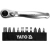 Набор насадок отверточных с трещоткой Yato 1/4" 25 мм 11 шт YT-14390 Набор насадок отверточных с трещоткой Yato 1/4" 25 мм 11 шт YT-14390