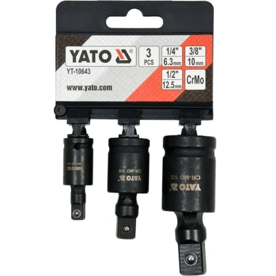 Карданы ударные Yato  1/2 "3/8" 1/4 "3 шт. YT-10643