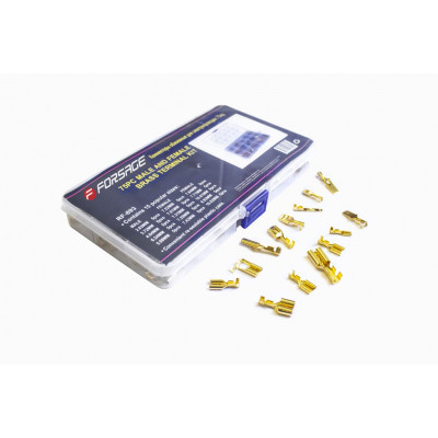 Коннекторы обжимные для электропроводки, комплект 75пр. Forsage F-893