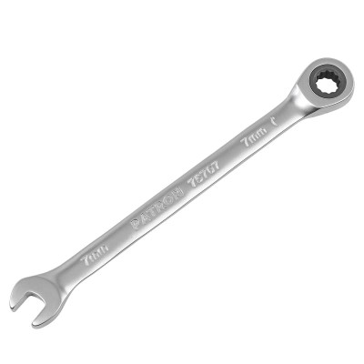 Ключ комбинированный трещоточный 7мм Patron P-75707