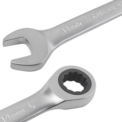 Ключи комбинированные трещоточные (8, 10, 12-19мм), набор 10пр. Rockforce RF-51102