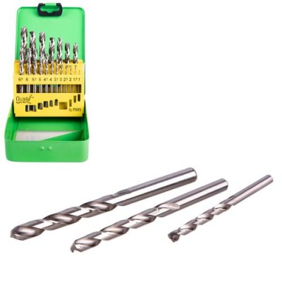 Набір свердел по металу 1-10мм 19од Р6М5 Alloid DB-19110