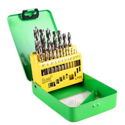 Набір свердел по металу 1-10мм 19од Р6М5 Alloid DB-19110