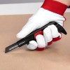 Ніж сегментний для лінолеуму 18 мм, металева напрямна, STORM Intertool HT-0538