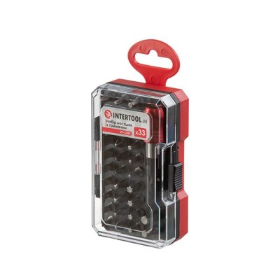 Набор отверточных насадок с держателем 33 ед Intertool VT-3380