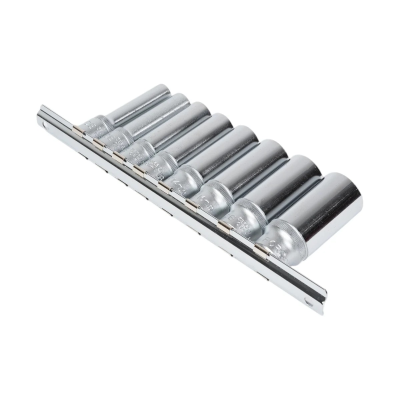 3/8" Набор головок 6-гр. глубоких 8 пр. 8-19 мм FORCE 3082