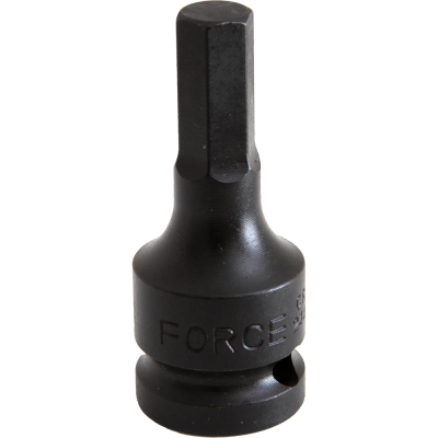 1/2" Головка-біта шестигранна HEX цільна, ударна 10 мм, L=60 мм FORCE 24406010 1/2" Головка-біта шестигранна HEX цільна, ударна 10 мм, L=60 мм FORCE 24406010