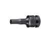 1/2" Головка-бита шестигранная HEX цельная, ударная 16 мм, L=60 мм FORCE 24406016
