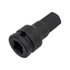 1/2" Головка-бита шестигранная HEX цельная, ударная 17 мм, L=60 мм FORCE 24406017