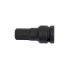 1/2" Головка-бита шестигранная HEX цельная, ударная 17 мм, L=60 мм FORCE 24406017