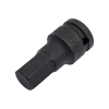 1/2" Головка-бита шестигранная HEX цельная, ударная 17 мм, L=60 мм FORCE 24406017