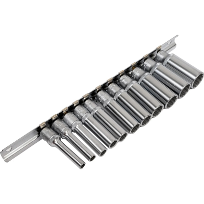 1/4" Набор головок 12-гр. глубоких 11 пр. FORCE 21115-9