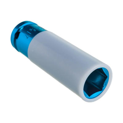 1/2" Головка шестигранная ударная, глубокая, цветная 17 мм, L=85 мм FORCE 4458517C
