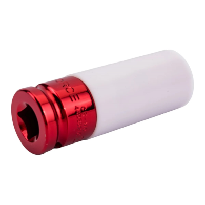 1/2" Головка шестигранная ударная, глубокая, цветная 21 мм, L=85 мм FORCE 4458521C