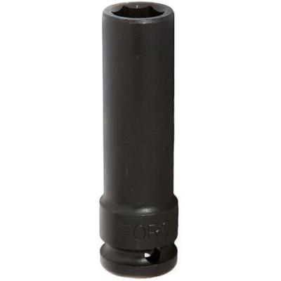 1/2" Головка шестигранная ударная, глубокая, тонкостенная 22 мм, L=85 мм FORCE 4458522TH