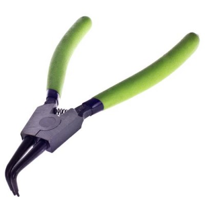 Щипцы / сегера для стопорных колец разжим загнутый 175мм Alloid СК-6044D