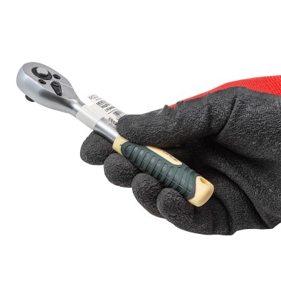 Трещітка 1/4" реверсивна з гумовою ручкою ROCKFORCE RF-80222W