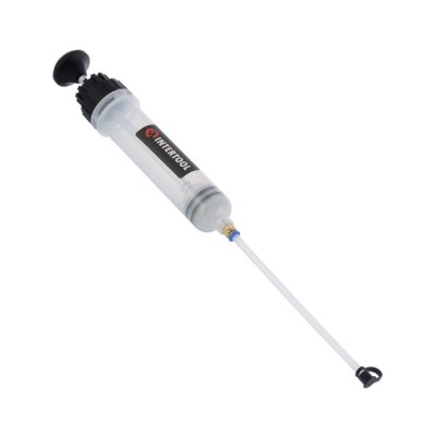 Шприц для технических жидкостей 200мл 2 насадки Intertool AT-3071