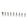 Набор головок-бит TORX 1/4" T10-60 9шт GEKO G13550