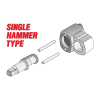 Пневматический гайковерт 1/2" MINI 1200 Нм YATO YT-09515