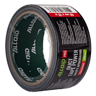 Скотч армований посилений (чорний) 48мм х 10м, 200мкм Alloid Pro RT-2004810