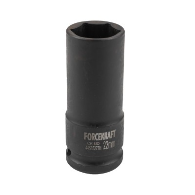 Головка ударная тонкостенная 1/2", 22мм (6гр.) FORCEKRAFT FK-4458522TH