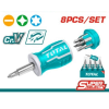 Викрутка коротка 8 в 1 TOTAL TACSDS0706