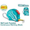 Рулетка гумова Self Lock 3 м х 16 мм TOTAL TMT126231M