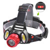 Ліхтар налобний Police BL-2117-T6+2COB, 2x18650, ЗУ220V/12V, zoom, signal light, BOX 46616