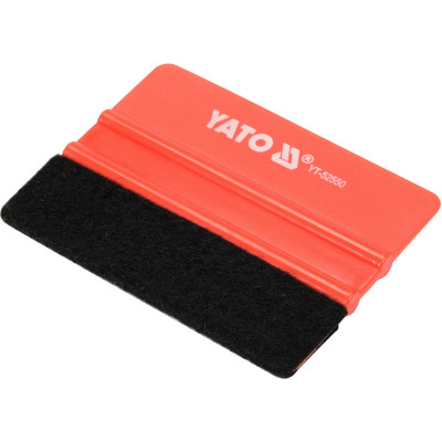 Шпатель с войлочной накладкой 100х73 мм для дожатия пленки YATO YT-52550