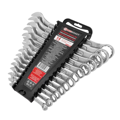 Набор ключей комбинированных 14пр. (10, 12-19, 22, 24, 27, 30, 32мм) в пластиковом держателе FORCEKRAFT FK-5141MP