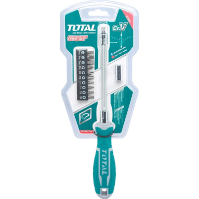 Отвертка гибкая с битами 12 шт TOTAL THT250FL1206